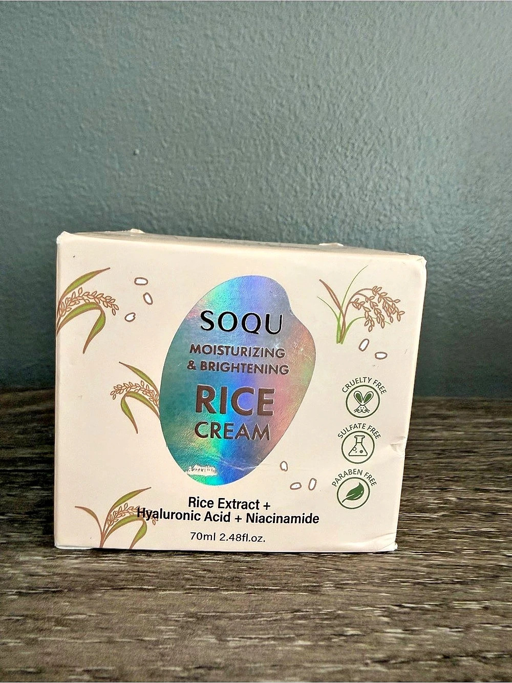 SOQU Moisturizing & Brightening Rice Cream
